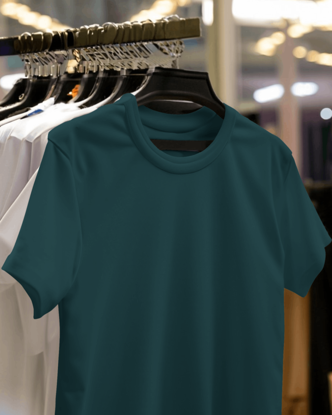 Petrol Blue Men's Oversized T-shirt - Image 2